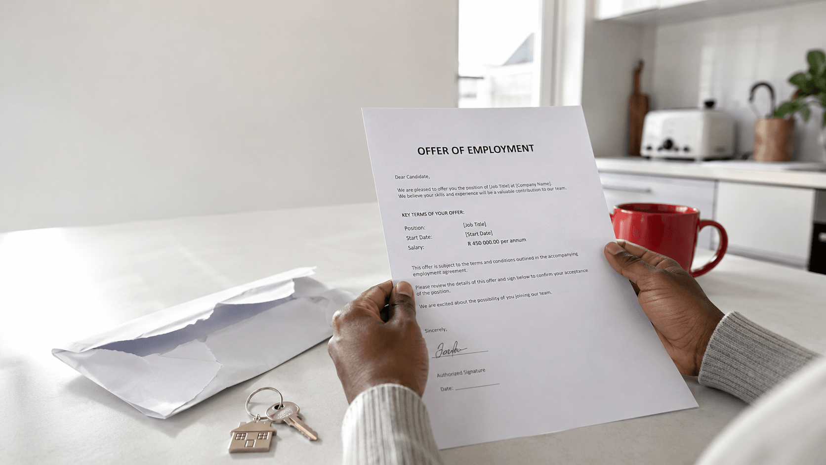 Offer letter and letter of appointment template South Africa BCEA section 29 written particulars of employment