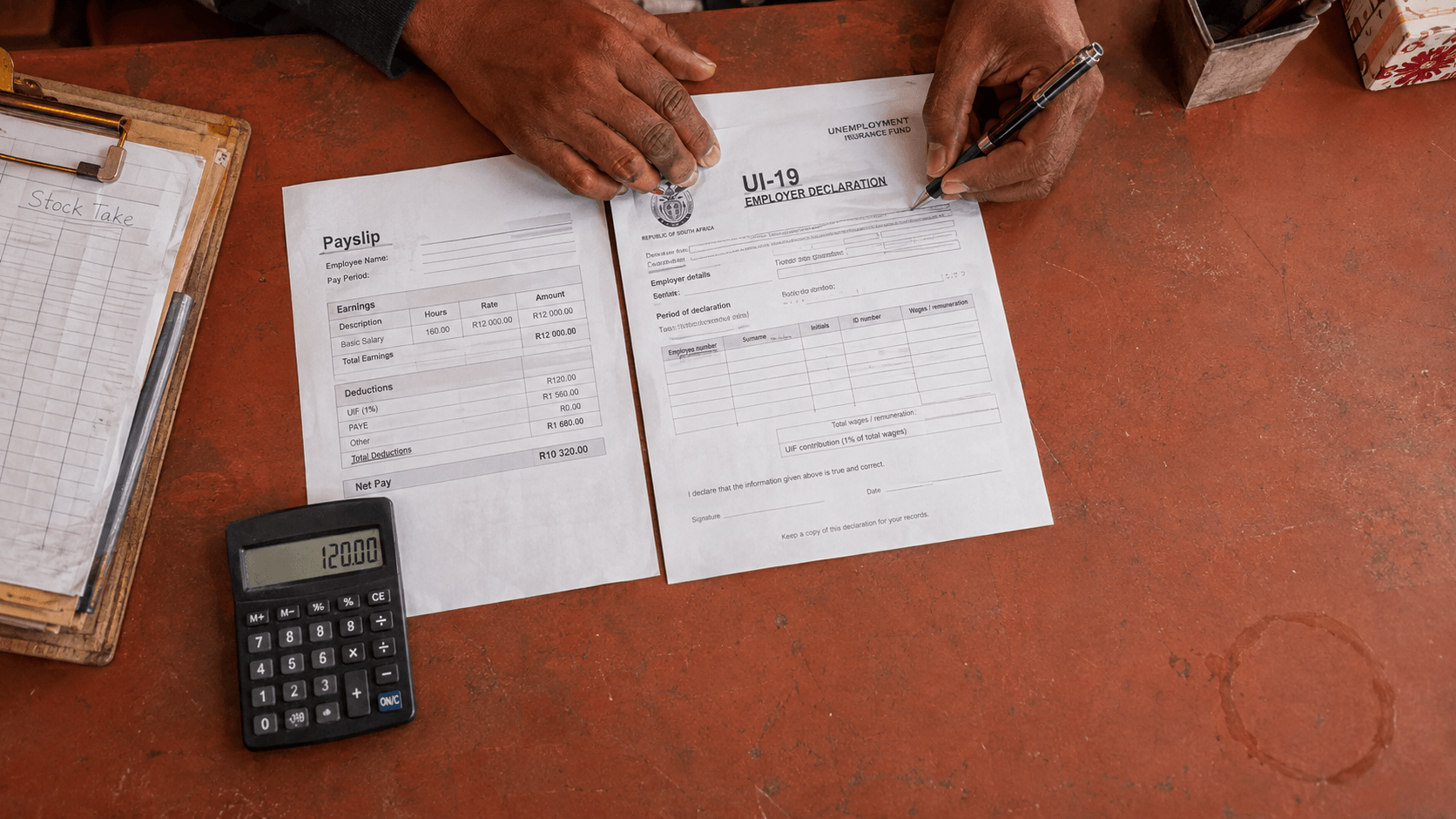 UIF calculator South Africa contribution 1 percent employer employee and benefit payout replacement rate